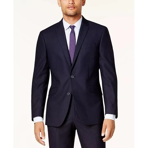 44l Kenneth Cole Reaction Mens Blazer Jacket Slim Fit Navy E06868